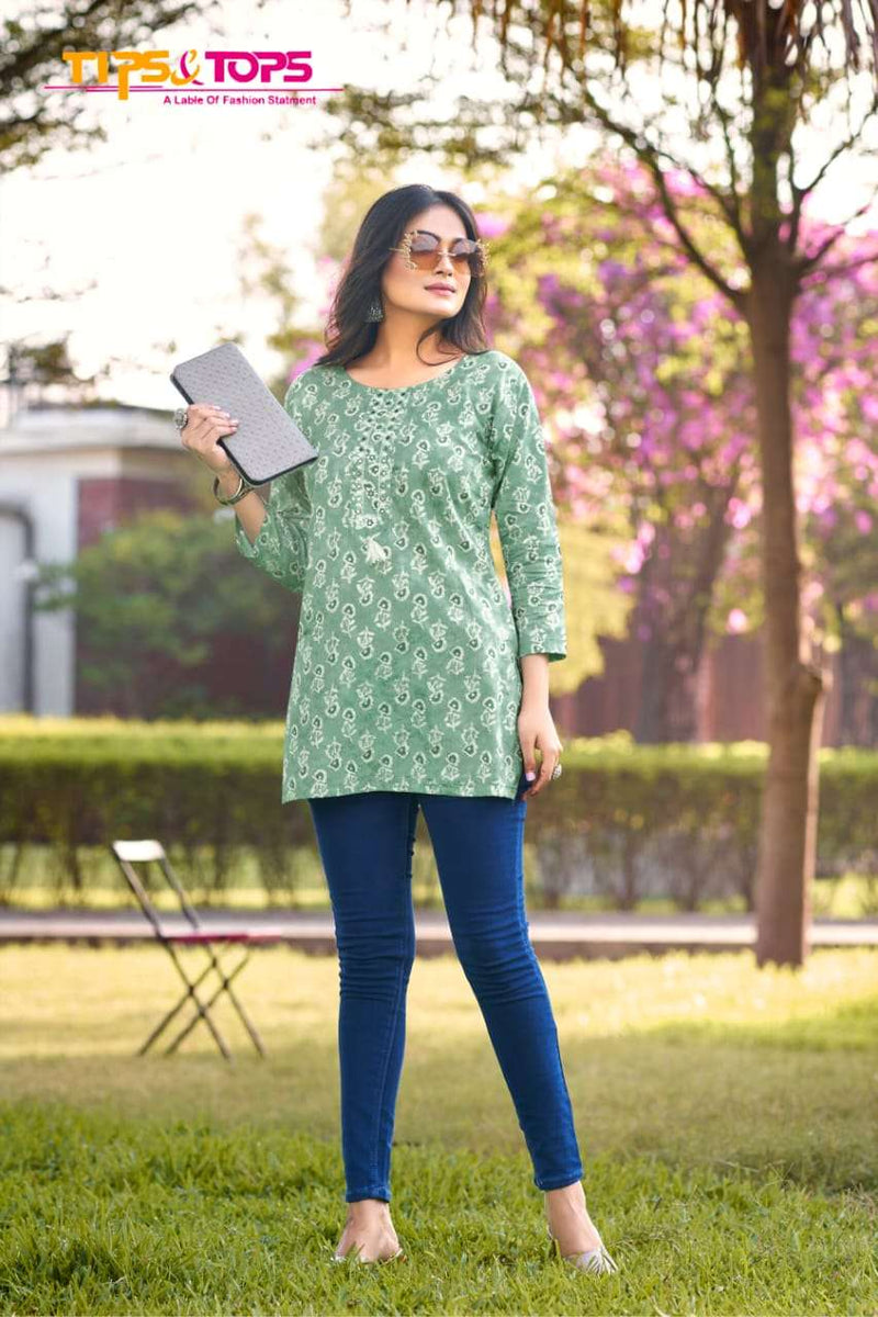 Tips And Tops Cotton Candy Vol 3 Fancy Summer Wear Tops Designer Daily Wear Kurti