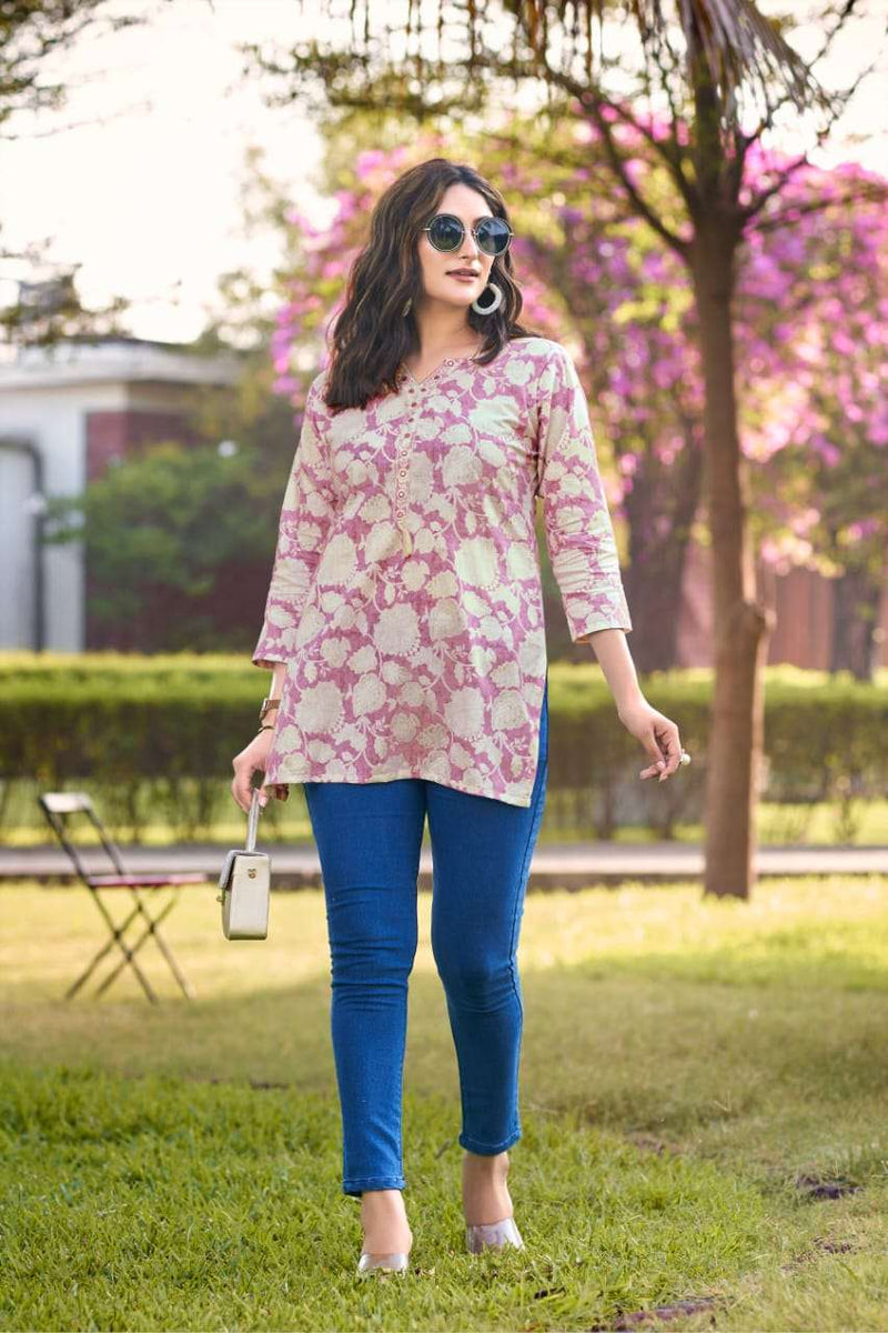 Tips And Tops Cotton Candy Vol 3 Fancy Summer Wear Tops Designer Daily Wear Kurti