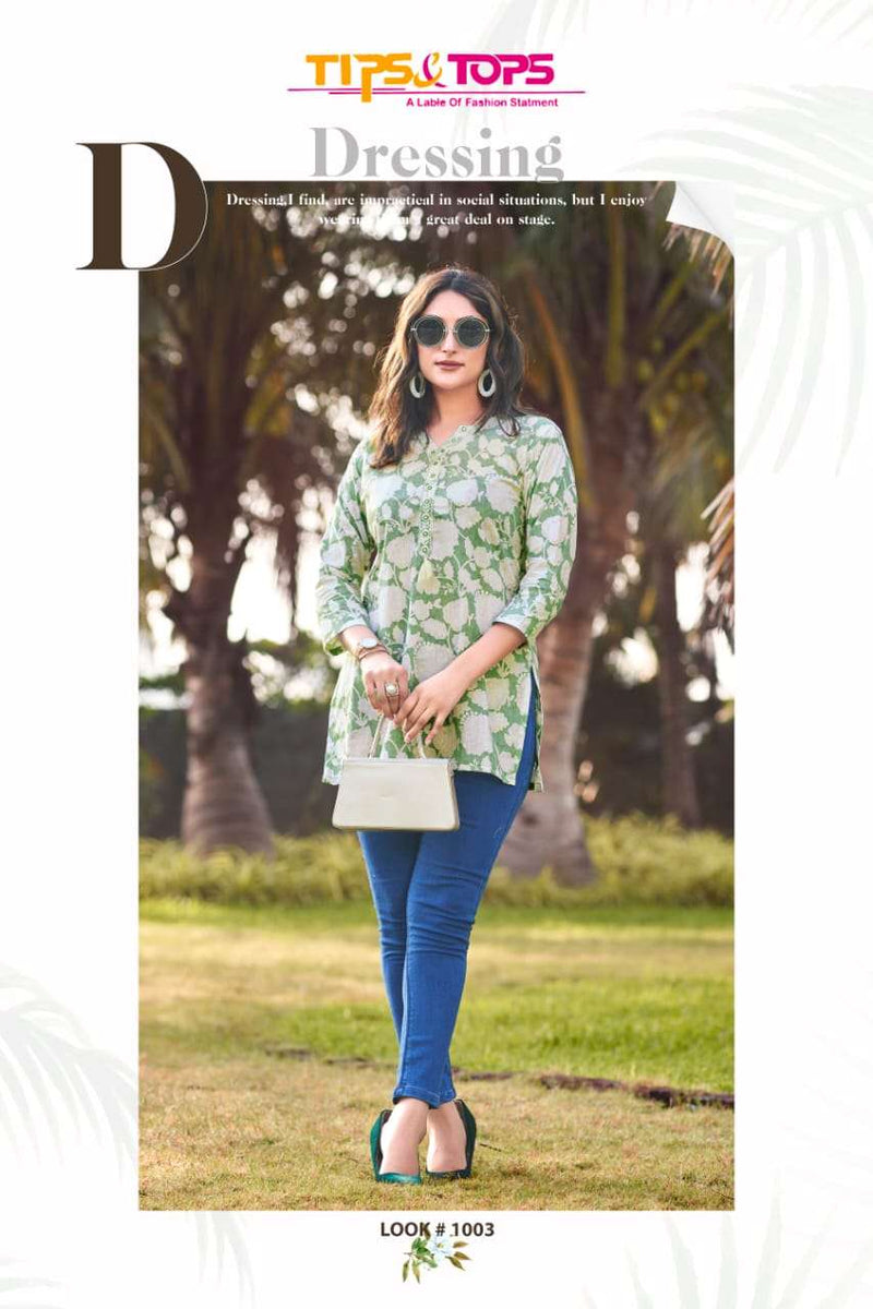 Tips And Tops Cotton Candy Vol 3 Fancy Summer Wear Tops Designer Daily Wear Kurti