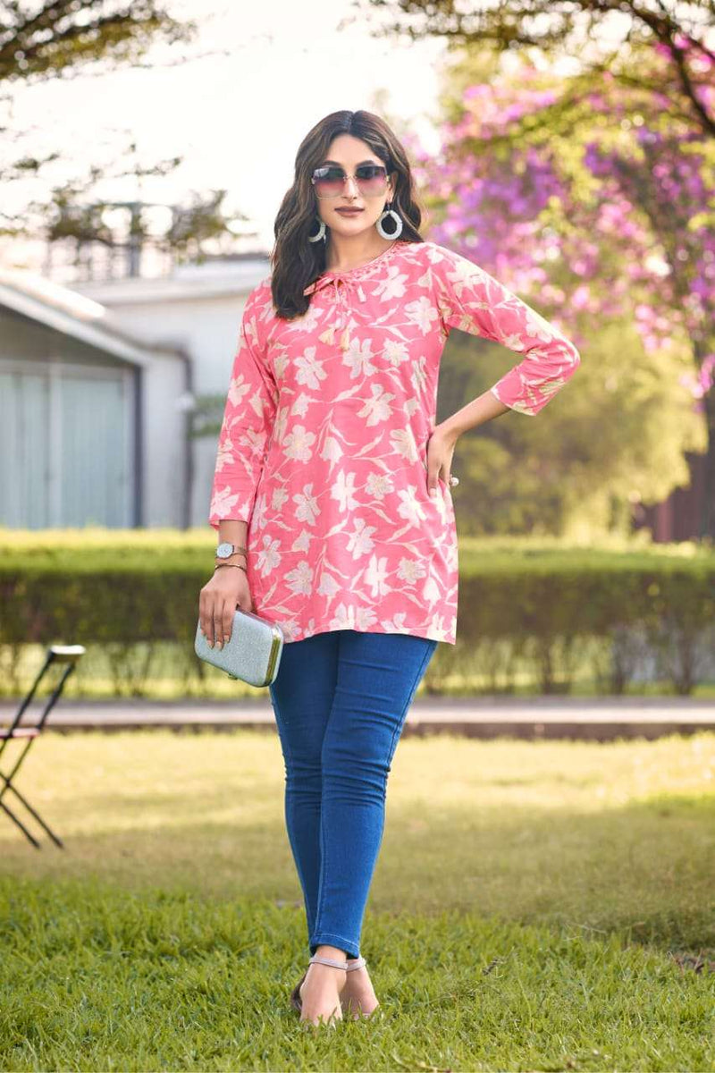 Tips And Tops Cotton Candy Vol 3 Fancy Summer Wear Tops Designer Daily Wear Kurti