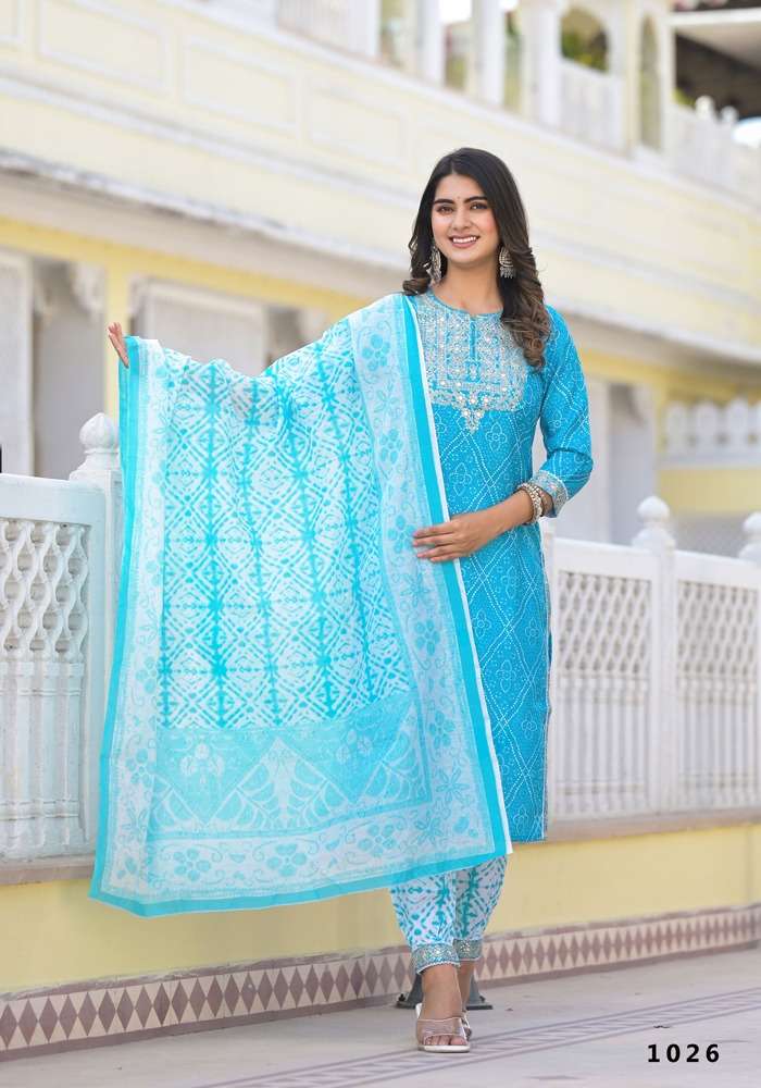 Traditional Elegance Tanisha Vol 4 Cotton Fancy Designer Combo Set Kurti