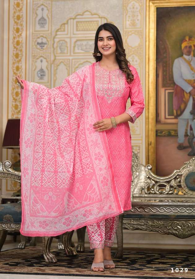 Traditional Elegance Tanisha Vol 4 Cotton Fancy Designer Combo Set Kurti