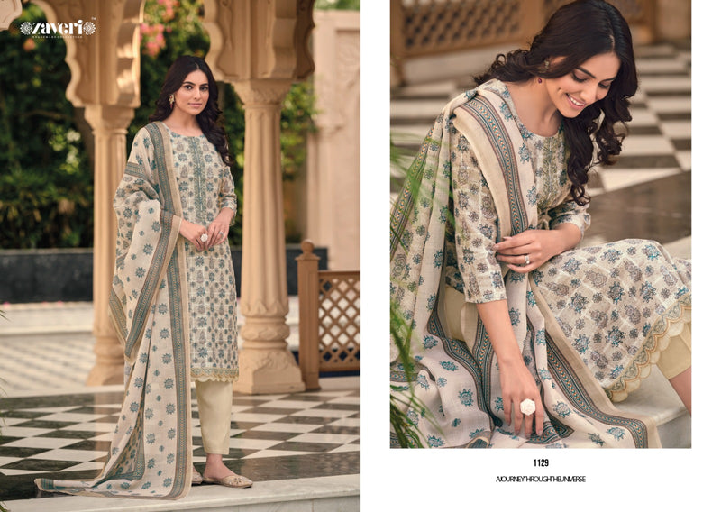 Zaveri Woman Beauty Unicorn Vol 2 Linen Fabrics With Embroidery Work Ready Made Suits