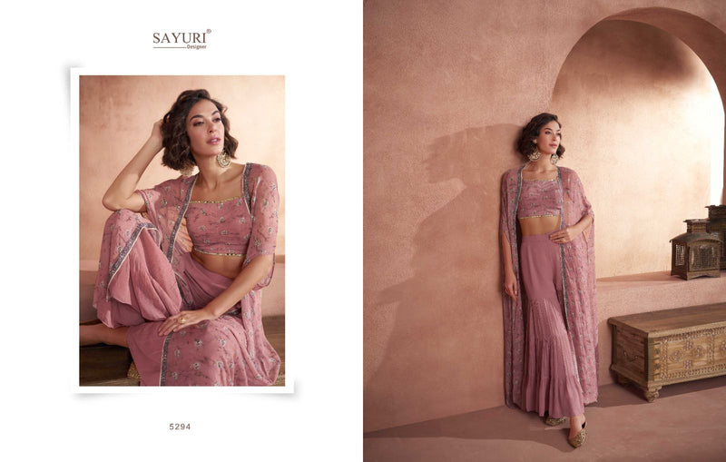 Sayuri Designer Utsav Real Georgette Beautiful Designer Ready Made Party Wear Suits