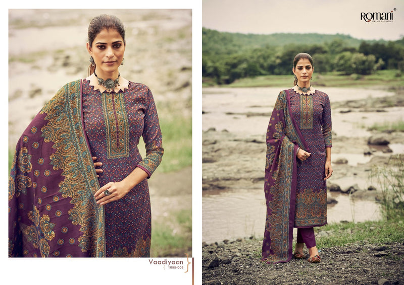 Romani Vaadiyaan Pashmina Spun With Swarovski Winter Suit Collection
