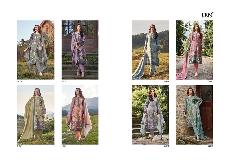 Prm Trendz Vaari Pashmina Digital Printed With Work Fancy Salwar Suit Collection