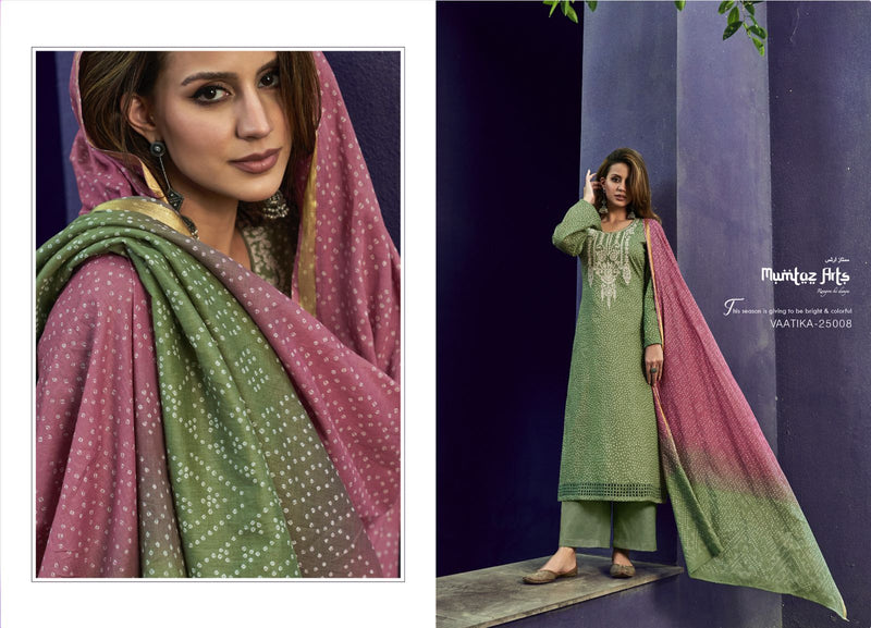Mumtaz Arts Vaatika Lawn Cotton Digital Print Embroidery Daman Shifli Cut Work Fancy Wear Salwar Kameez