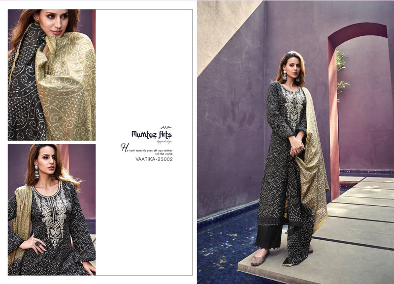 Mumtaz Arts Vaatika Lawn Cotton Digital Print Embroidery Daman Shifli Cut Work Fancy Wear Salwar Kameez