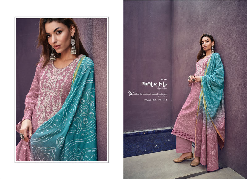 Mumtaz Arts Vaatika Lawn Cotton Digital Print Embroidery Daman Shifli Cut Work Fancy Wear Salwar Kameez