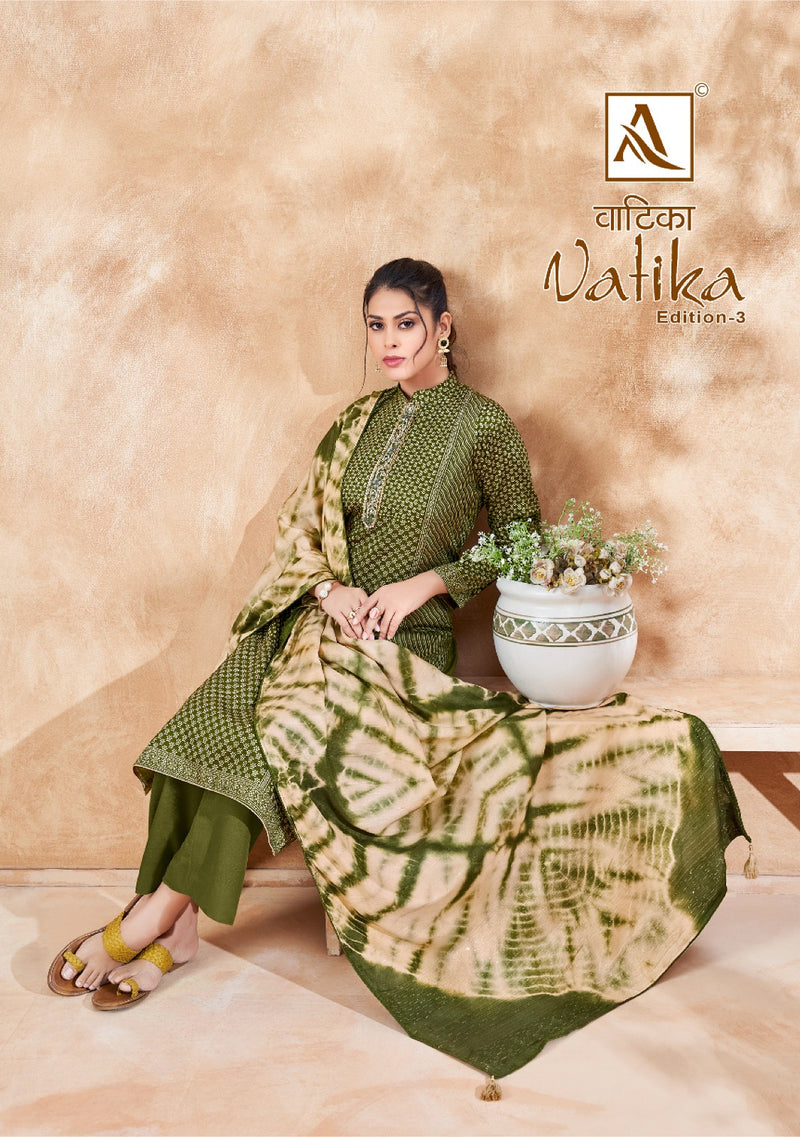 Alok Suits Vatika Edition Vol 3 Jam Cotton Designer Salwar Suits