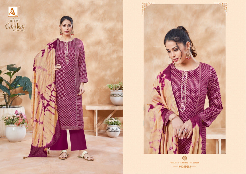 Alok Suits Vatika Edition Vol 3 Jam Cotton Designer Salwar Suits