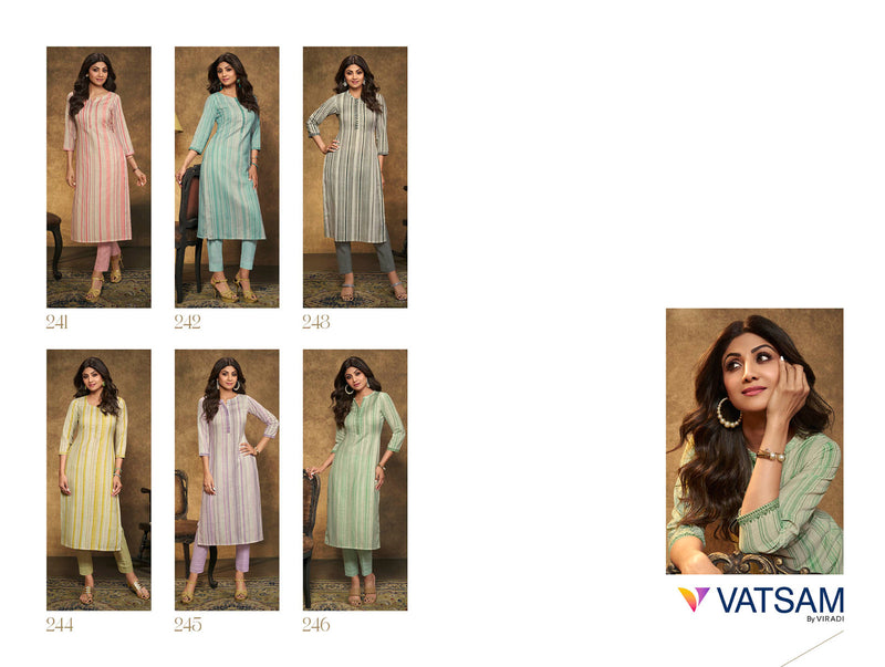 Vatsam Shilpa Vol 2 Linen Digital Printed Fancy Designer Casual Wear Kurti