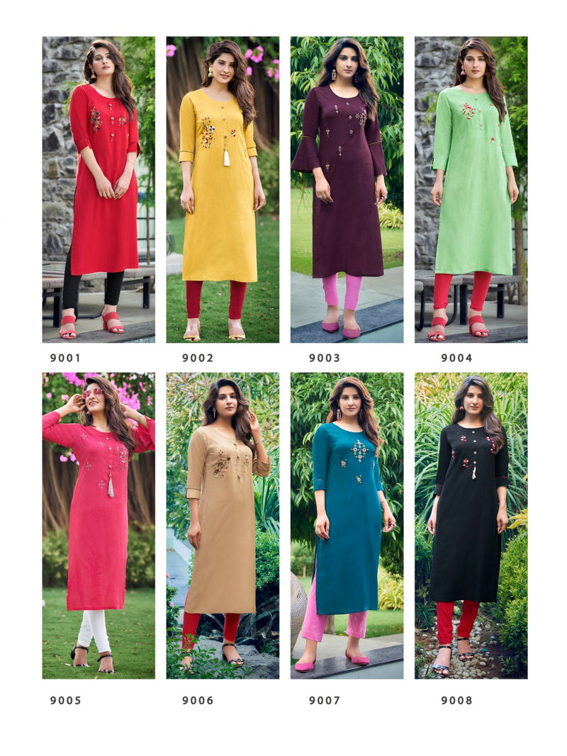 Parra Studio Vastram Vol 9 Rayon With Fancy Designer Kurtis