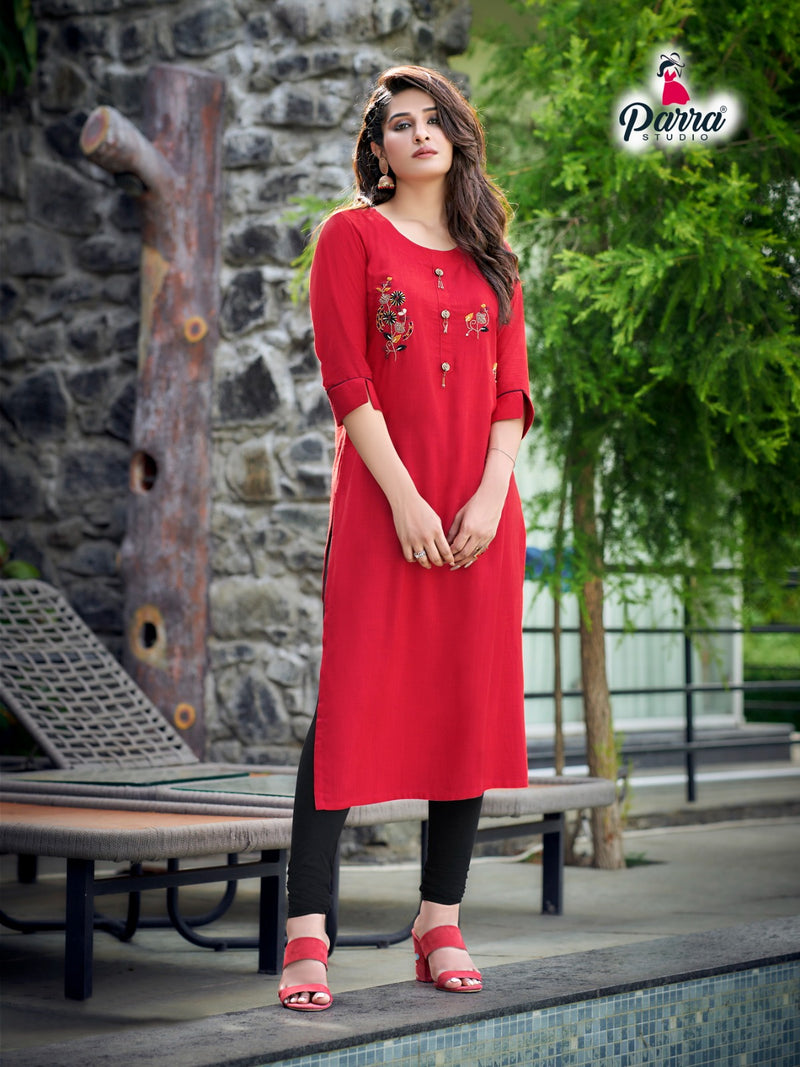 Parra Studio Vastram Vol 9 Rayon With Fancy Designer Kurtis