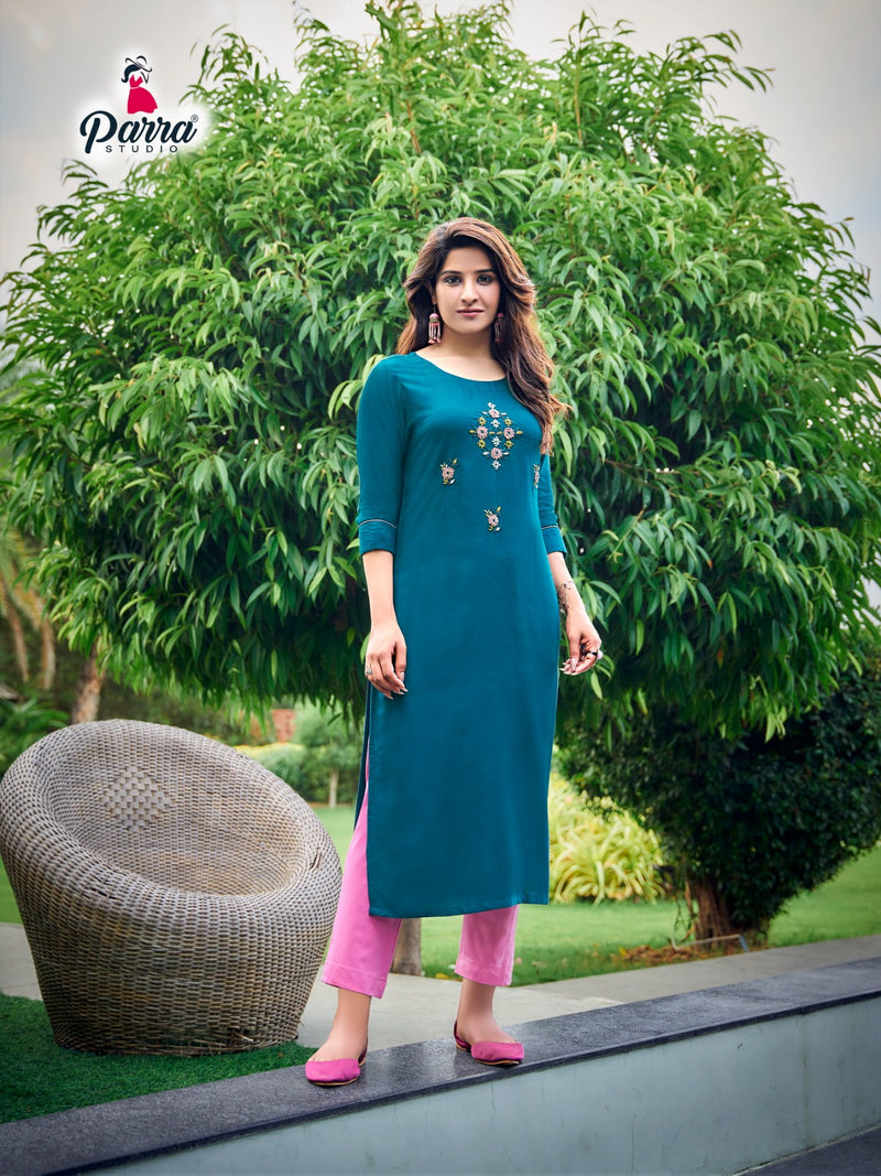 Parra Studio Vastram Vol 9 Rayon With Fancy Designer Kurtis