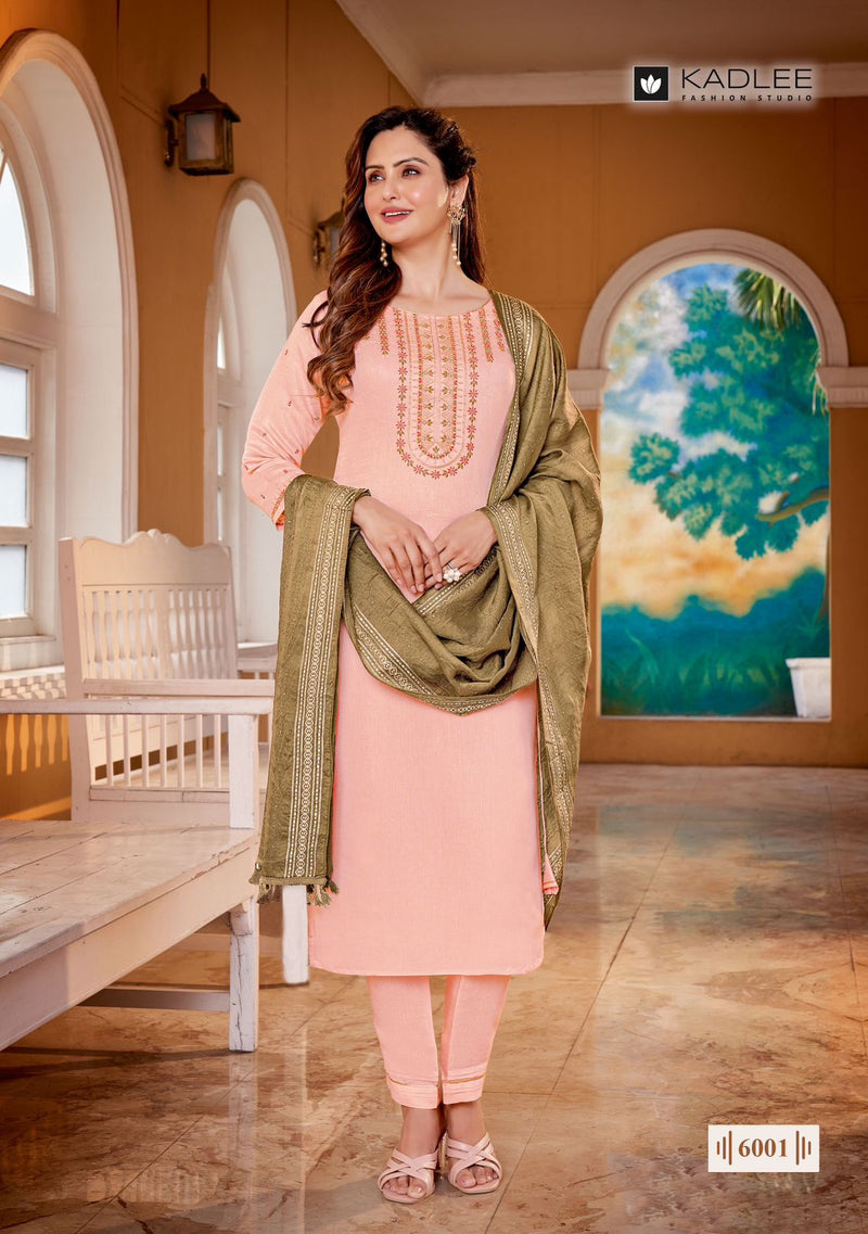 Kadlee Fashion Vedanta Viscose Fancy Embroidery Designer Kurti Combo Set