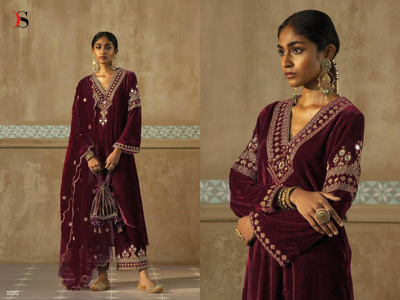 Deepsy Suits Velvet 23 Velvet With Heavy Embroidery Work Salwar Suit Collection