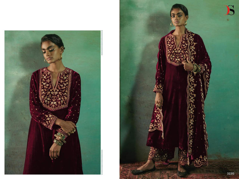 Deepsy Suits Velvet 23 Velvet With Heavy Embroidery Work Salwar Suit Collection