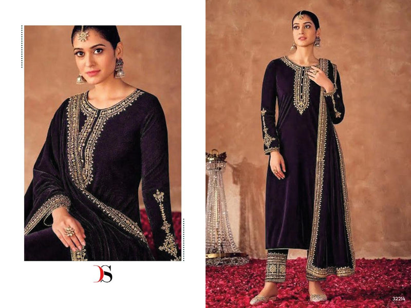 Deepsy Suits Velvet 23 Velvet With Heavy Embroidery Work Salwar Suit Collection