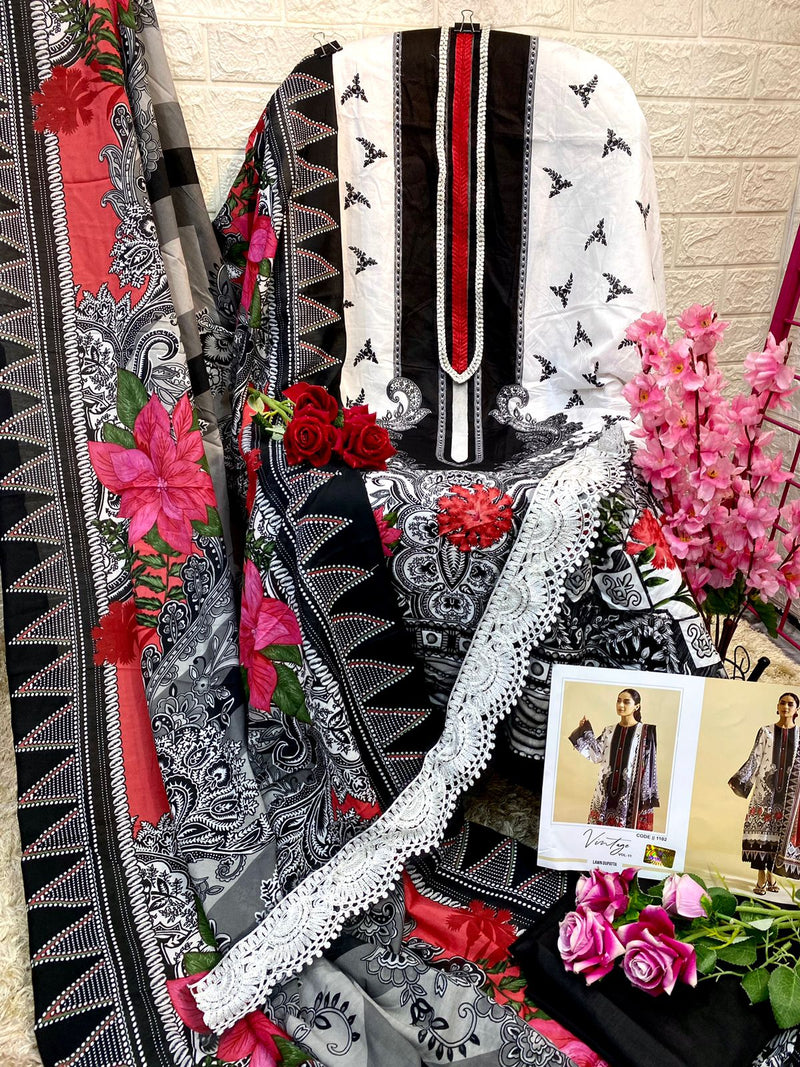 Sharaddha Designer Vintag Vol 11 Lawn Cotton Printed With Heavy Embroidery Patch Work Suits