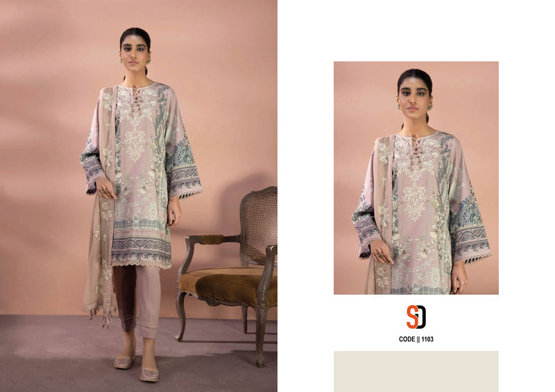 Sharaddha Designer Vintag Vol 11 Lawn Cotton Printed With Heavy Embroidery Patch Work Suits