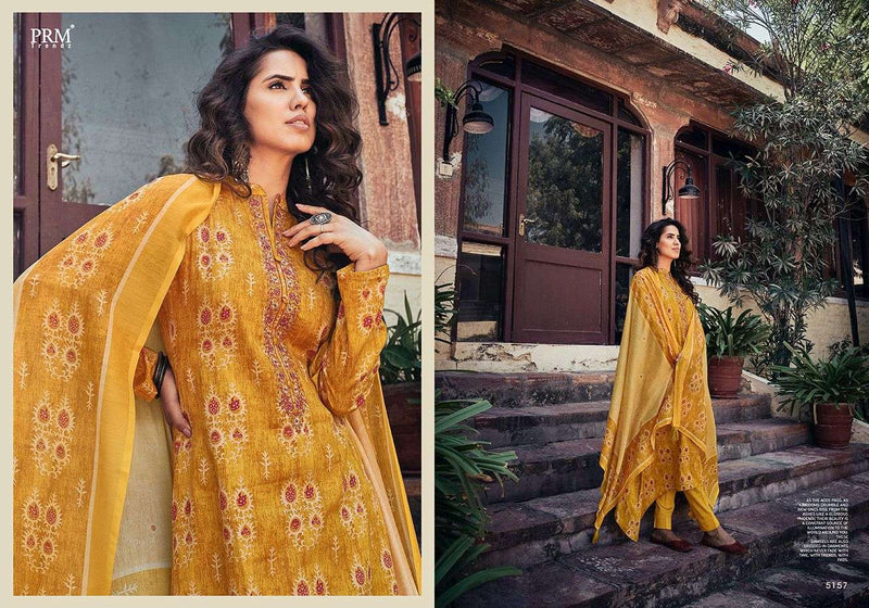 Prm Trendz Vogue Vol 9 Jam Silk Cotton Digital Print With Fancy Embroidery Work Suits