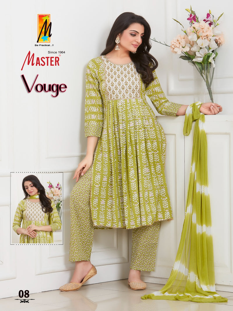 Master Vouge Rayon Printed Fancy Nayra Style Kurti Combo