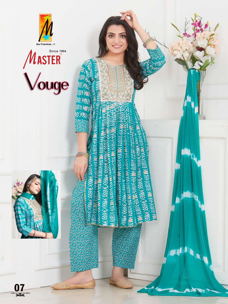 Master Vouge Rayon Printed Fancy Nayra Style Kurti Combo
