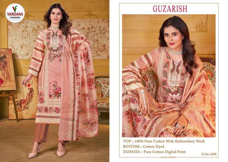 Vandana Fashion Guzarish Vol 1 Cotton Digital Prints With Exclusive Heavy Self Embroidery Salwar Suit