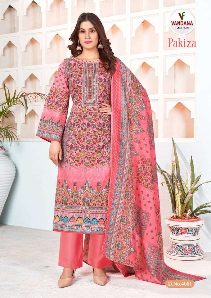 Vandana Fashion Pakiza Vol 4 Soft Cotton Swarovski Diamond With Printed Salwar Suit