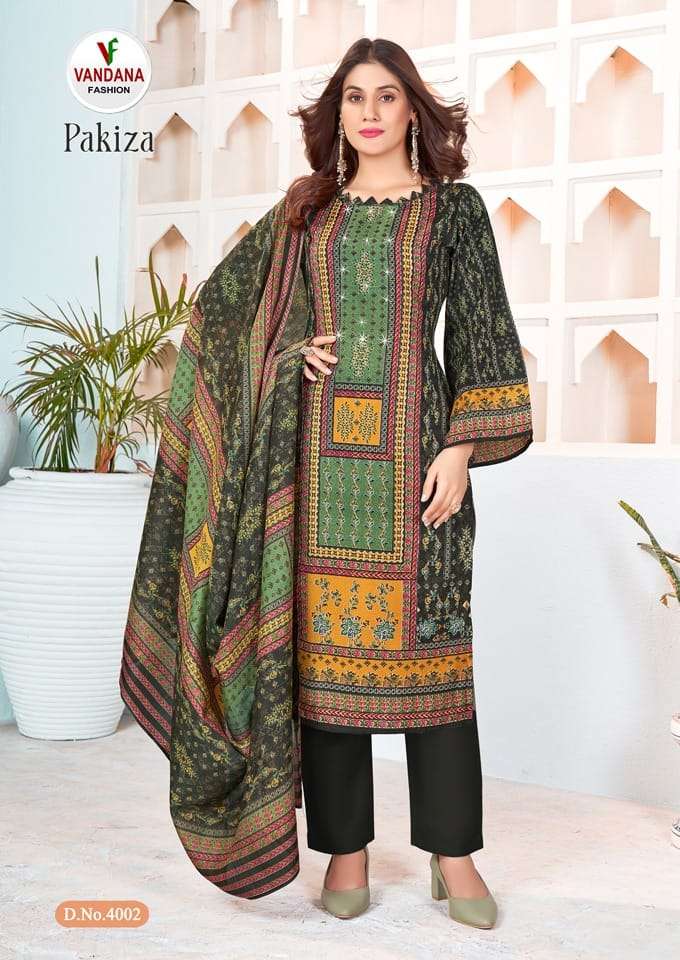 Vandana Fashion Pakiza Vol 4 Soft Cotton Swarovski Diamond With Printed Salwar Suit