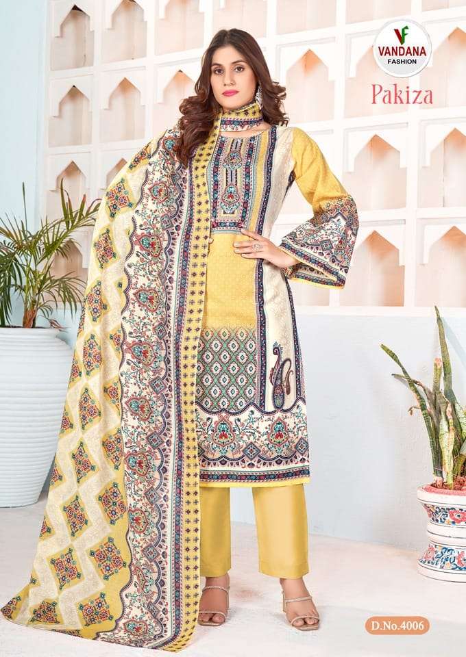 Vandana Fashion Pakiza Vol 4 Soft Cotton Swarovski Diamond With Printed Salwar Suit