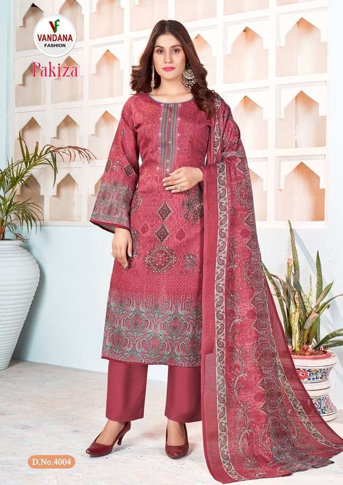Vandana Fashion Pakiza Vol 4 Soft Cotton Swarovski Diamond With Printed Salwar Suit