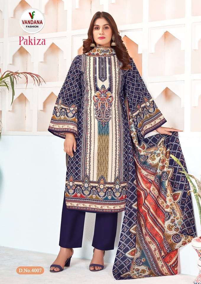 Vandana Fashion Pakiza Vol 4 Soft Cotton Swarovski Diamond With Printed Salwar Suit