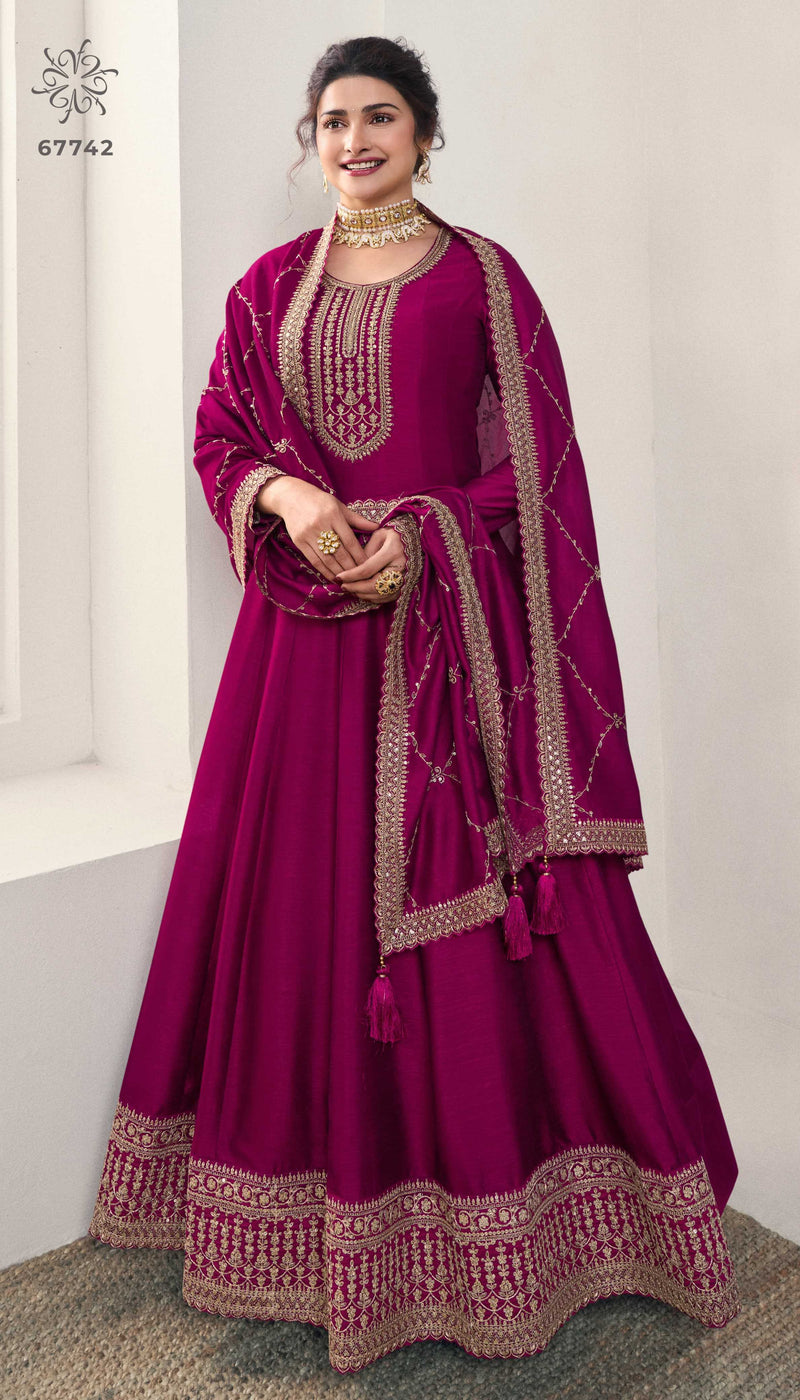 Vinay Fashion Aaliya Vol 2 Silk Georgette Heavy Embroidery Anarkali Designer Salwar Kameez