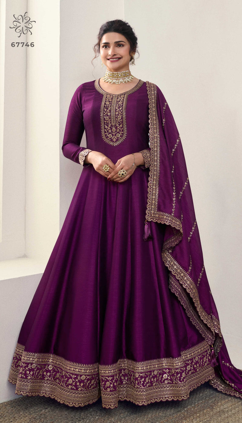Vinay Fashion Aaliya Vol 2 Silk Georgette Heavy Embroidery Anarkali Designer Salwar Kameez