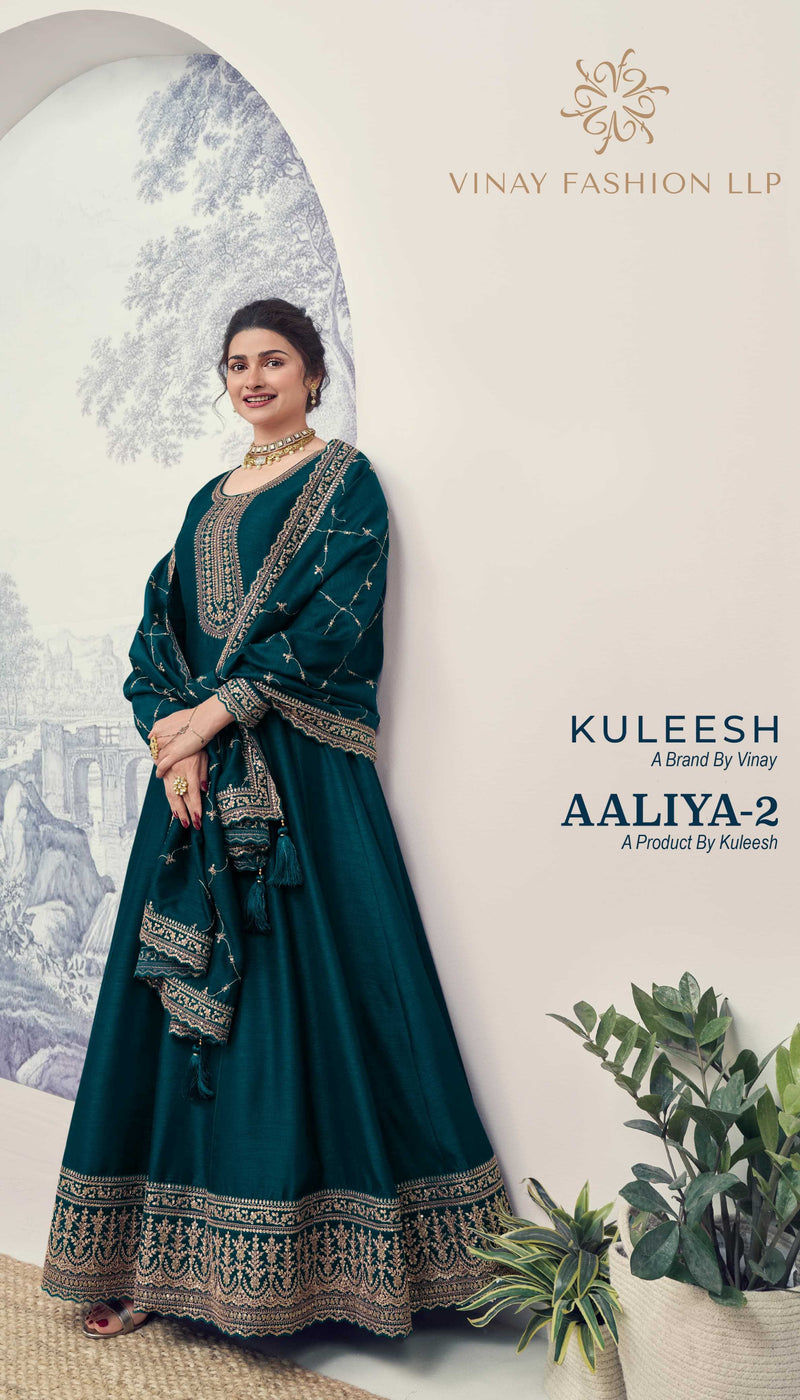Vinay Fashion Aaliya Vol 2 Silk Georgette Heavy Embroidery Anarkali Designer Salwar Kameez