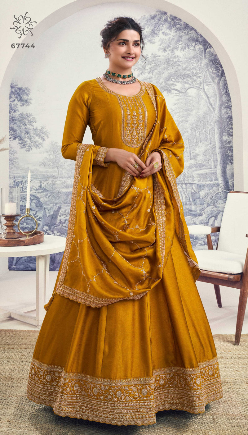 Vinay Fashion Aaliya Vol 2 Silk Georgette Heavy Embroidery Anarkali Designer Salwar Kameez