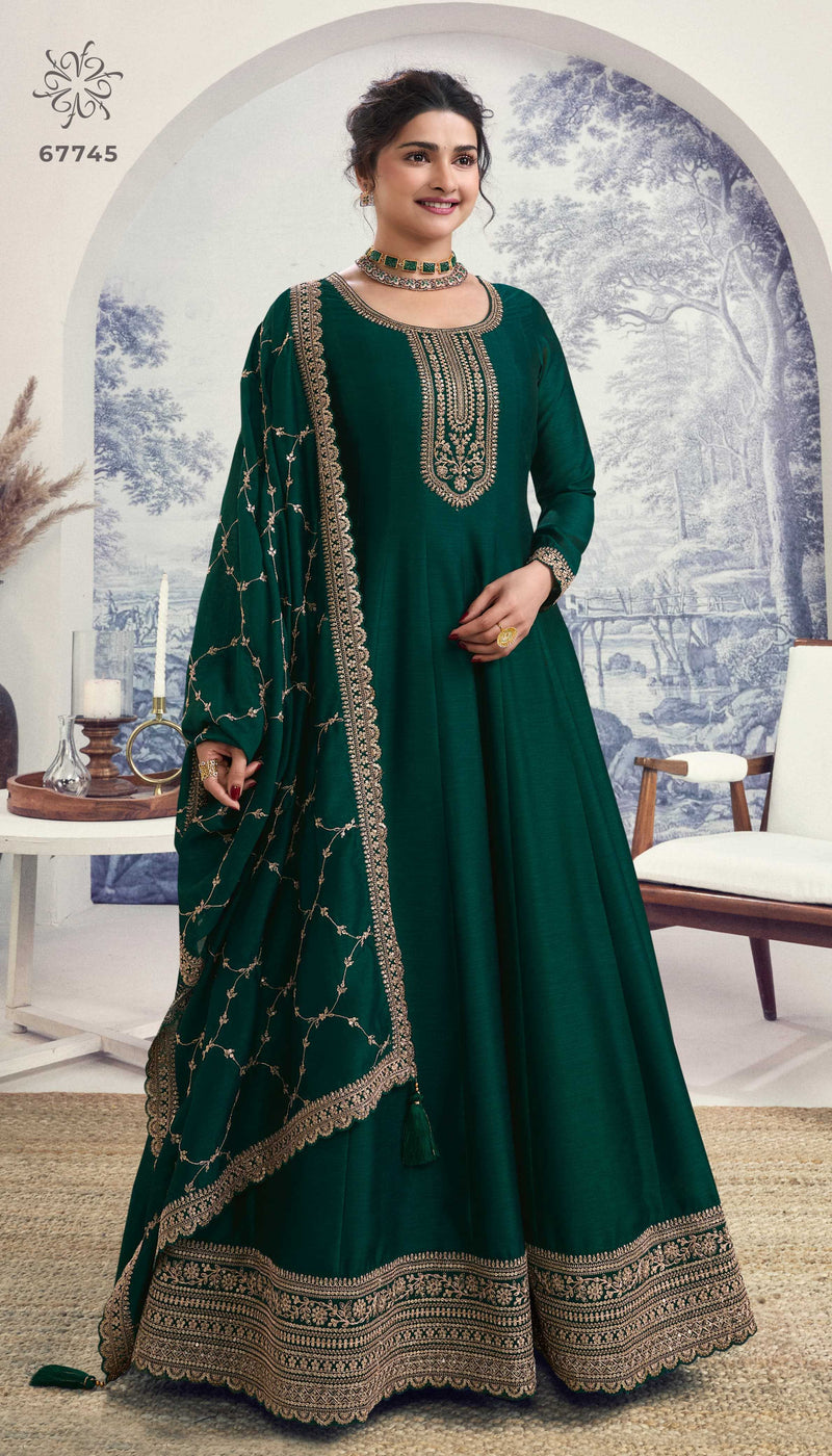 Vinay Fashion Aaliya Vol 2 Silk Georgette Heavy Embroidery Anarkali Designer Salwar Kameez