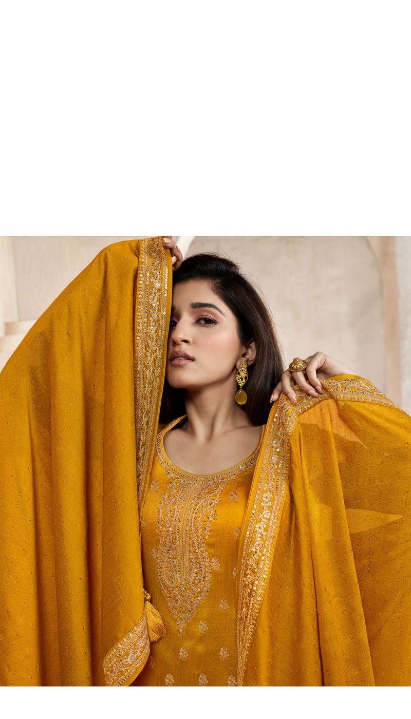 Vinay Fashion Aanchal Hitlist Silk Georgette Designer Embroidery Work Salwar Kameez