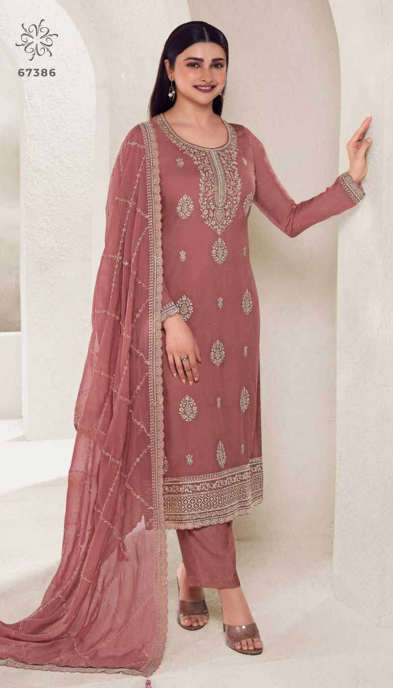 Vinay Fashion Chakori Organza Thread Embroidered Work Digital Printed Salwar Suit