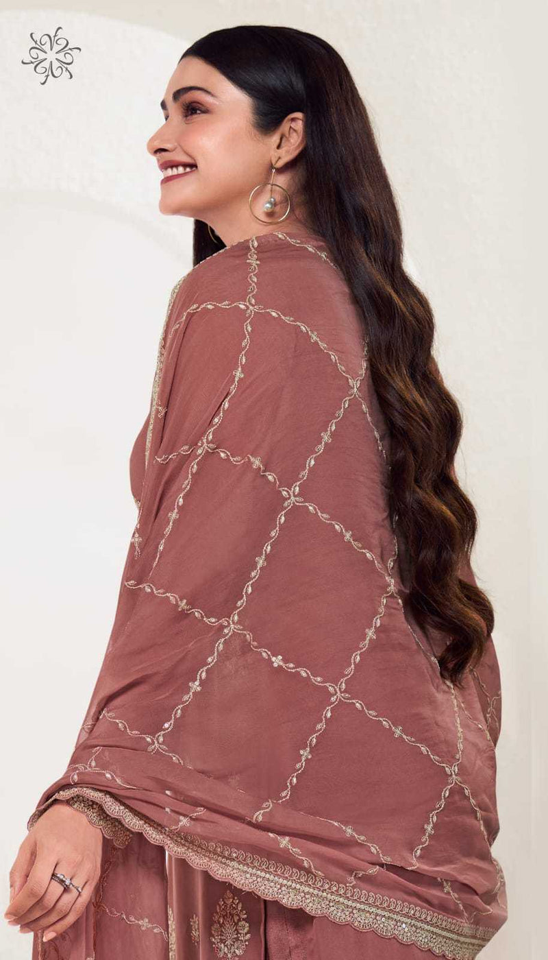 Vinay Fashion Chakori Organza Thread Embroidered Work Digital Printed Salwar Suit