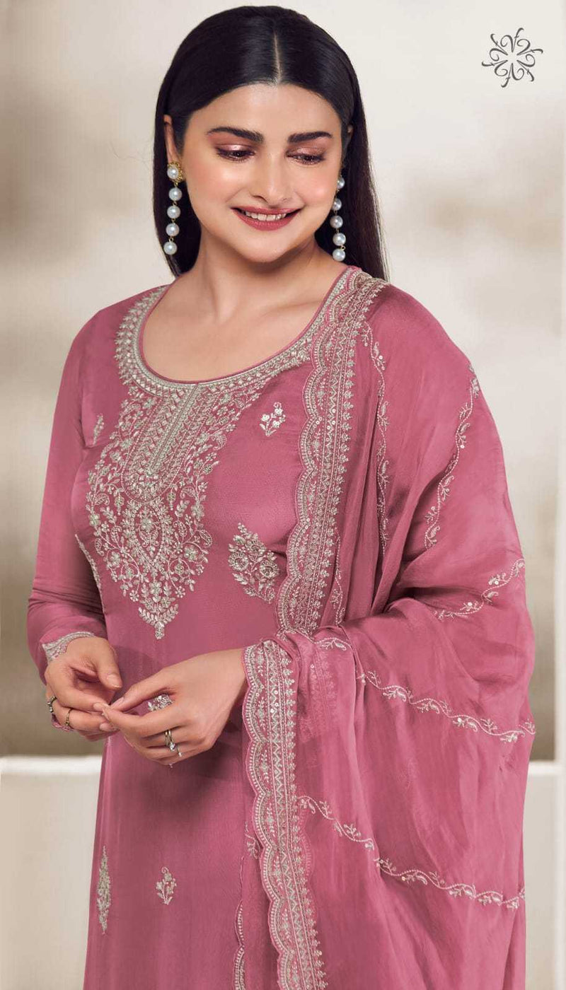 Vinay Fashion Chakori Organza Thread Embroidered Work Digital Printed Salwar Suit