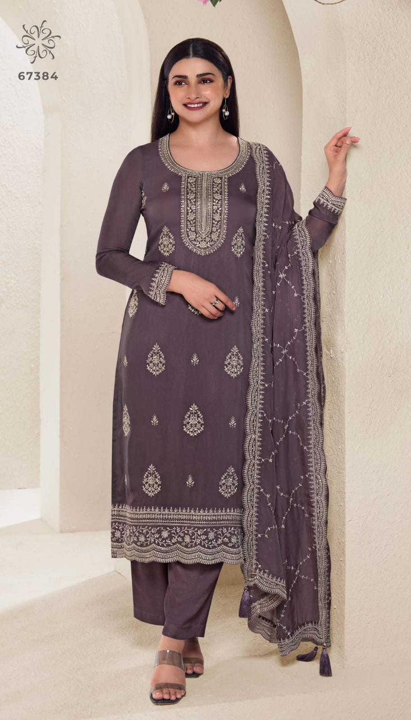Vinay Fashion Chakori Organza Thread Embroidered Work Digital Printed Salwar Suit