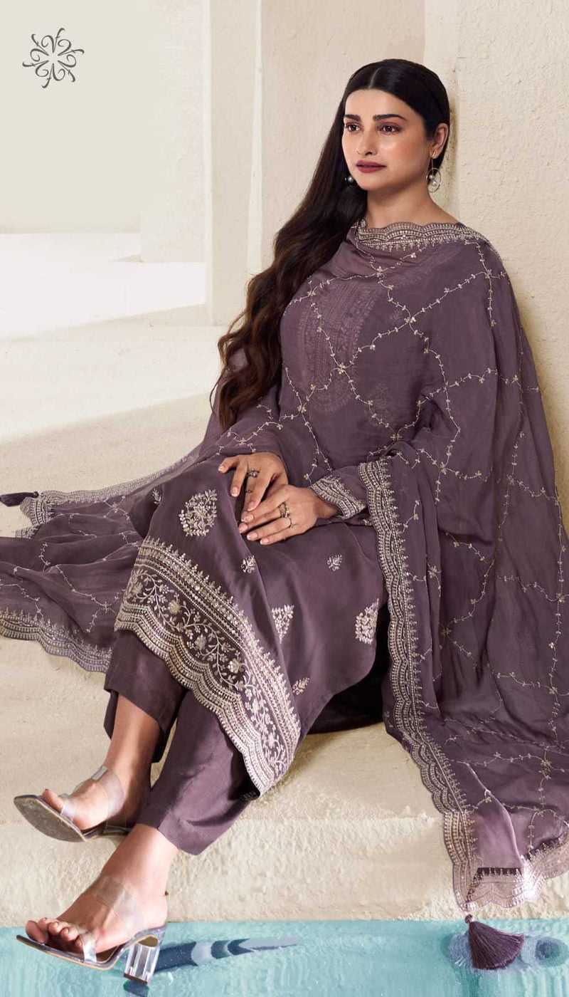 Vinay Fashion Chakori Organza Thread Embroidered Work Digital Printed Salwar Suit