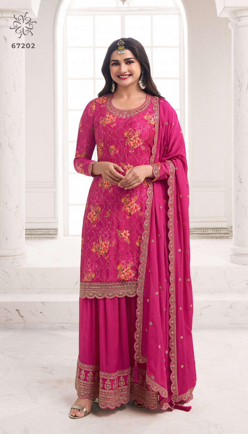 Vinay Fashion Kuleesh Sneh  Digital Printed Chinon Party Wear Pret