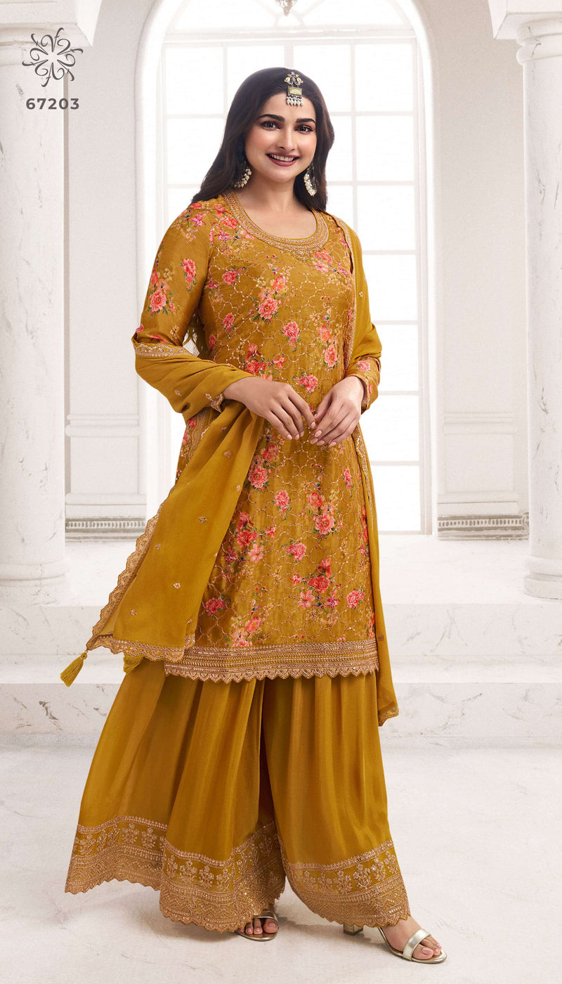 Vinay Fashion Kuleesh Sneh  Digital Printed Chinon Party Wear Pret