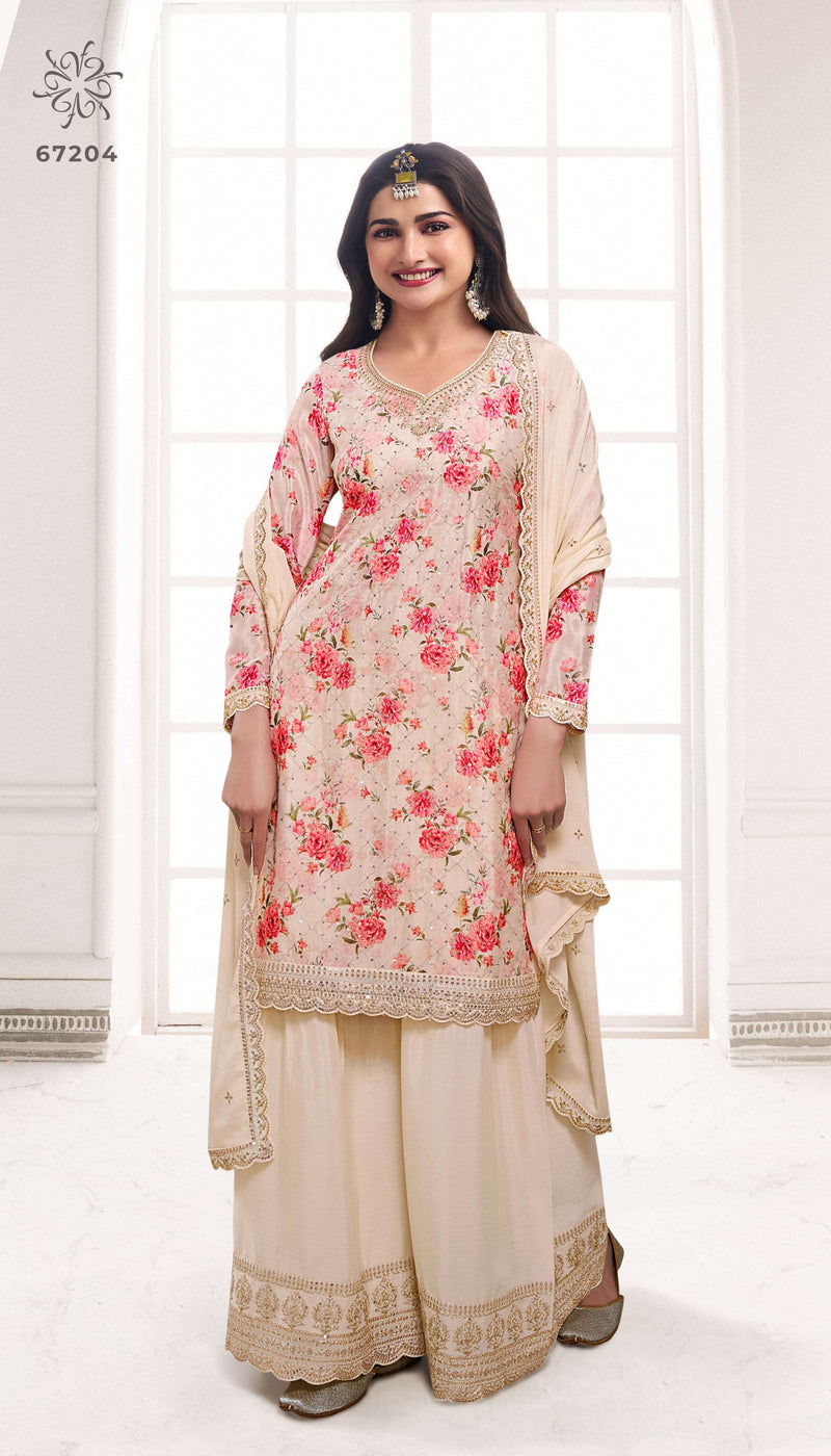 Vinay Fashion Kuleesh Sneh  Digital Printed Chinon Party Wear Pret