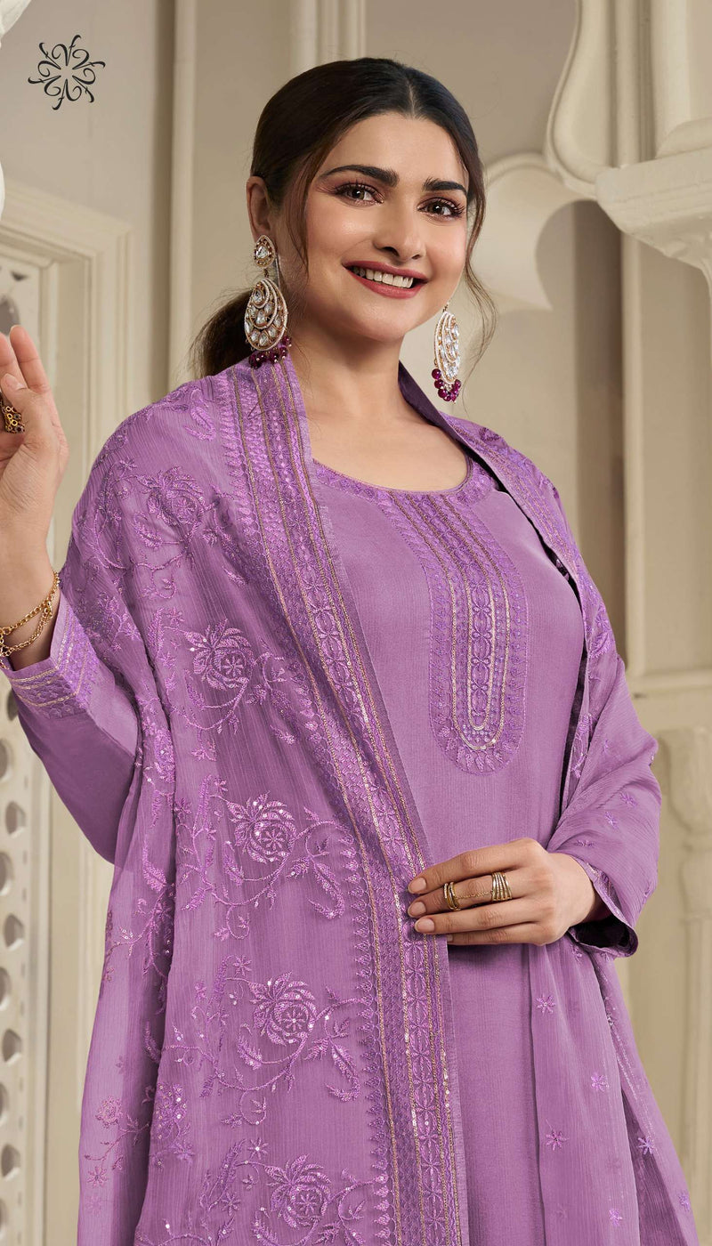 Vinay Fashion Pariniti Satin With Self Embroidery Designer Salwar Kameez