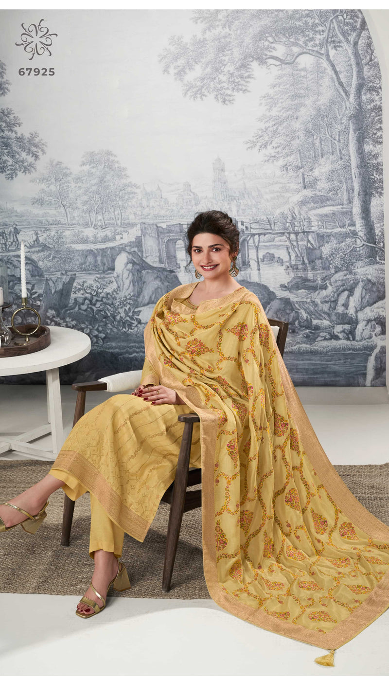 Vinay Fashion Sanaya Vol 2 Jacquard With Flat Jari Thread Weaving Designer Salwar Kameez